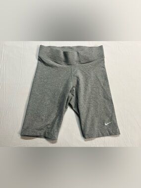 Nike Gray Cropped Leggings Women’s Size Small S Swoosh Athletic Pants